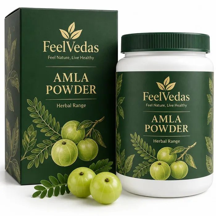 FeelVedas Amla Powder packaging concept